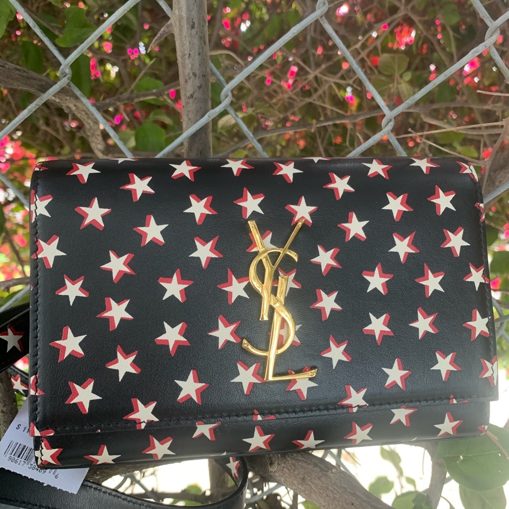 (SOLD) NWT YSL star printed belt bag